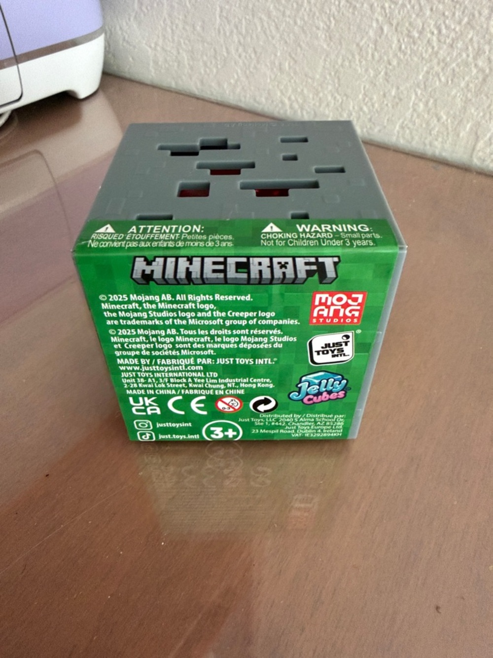 Minecraft Jelly Cubes Mystery Block - Mojang Studios Green & Gray